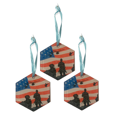 Glass Ornaments - American Heroes