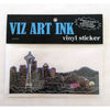 Vinyl Sticker - Seattle's Night-Stickers-Viz Art Ink