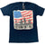 T-Shirt - American Heroes (Navy, Black, Red & White)
