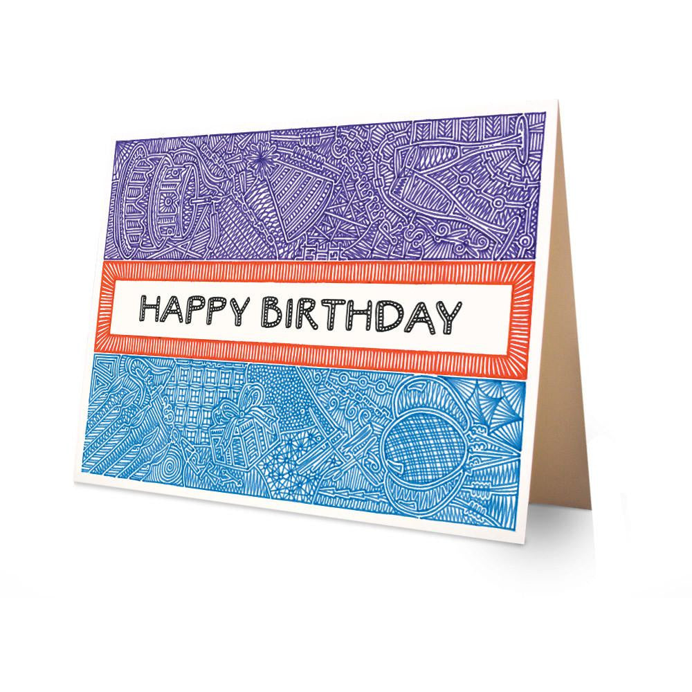 Greeting Card - Happy Birthday-Greeting Cards-Viz Art Ink