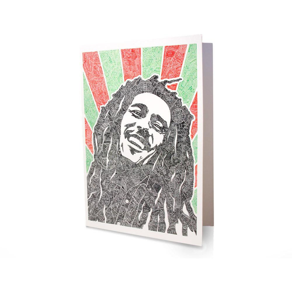 Greeting Card - Reggae Rays-Greeting Cards-Viz Art Ink