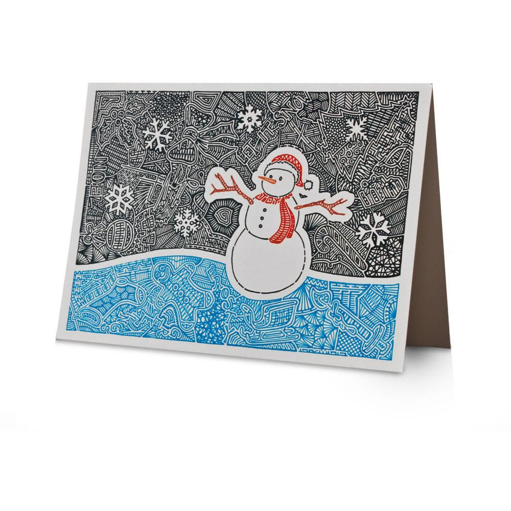Greeting Card - Let it Snow-Greeting Cards-Viz Art Ink