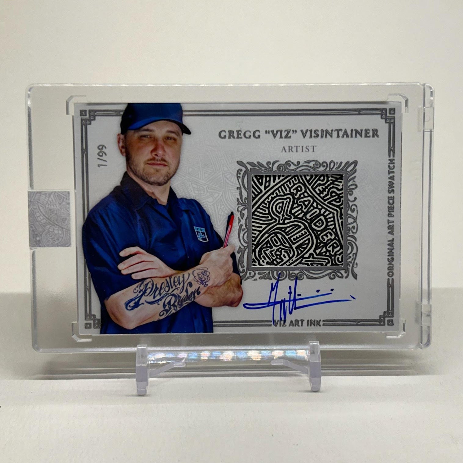 #1/99 Original Relic Artist "A Time of Football" Card