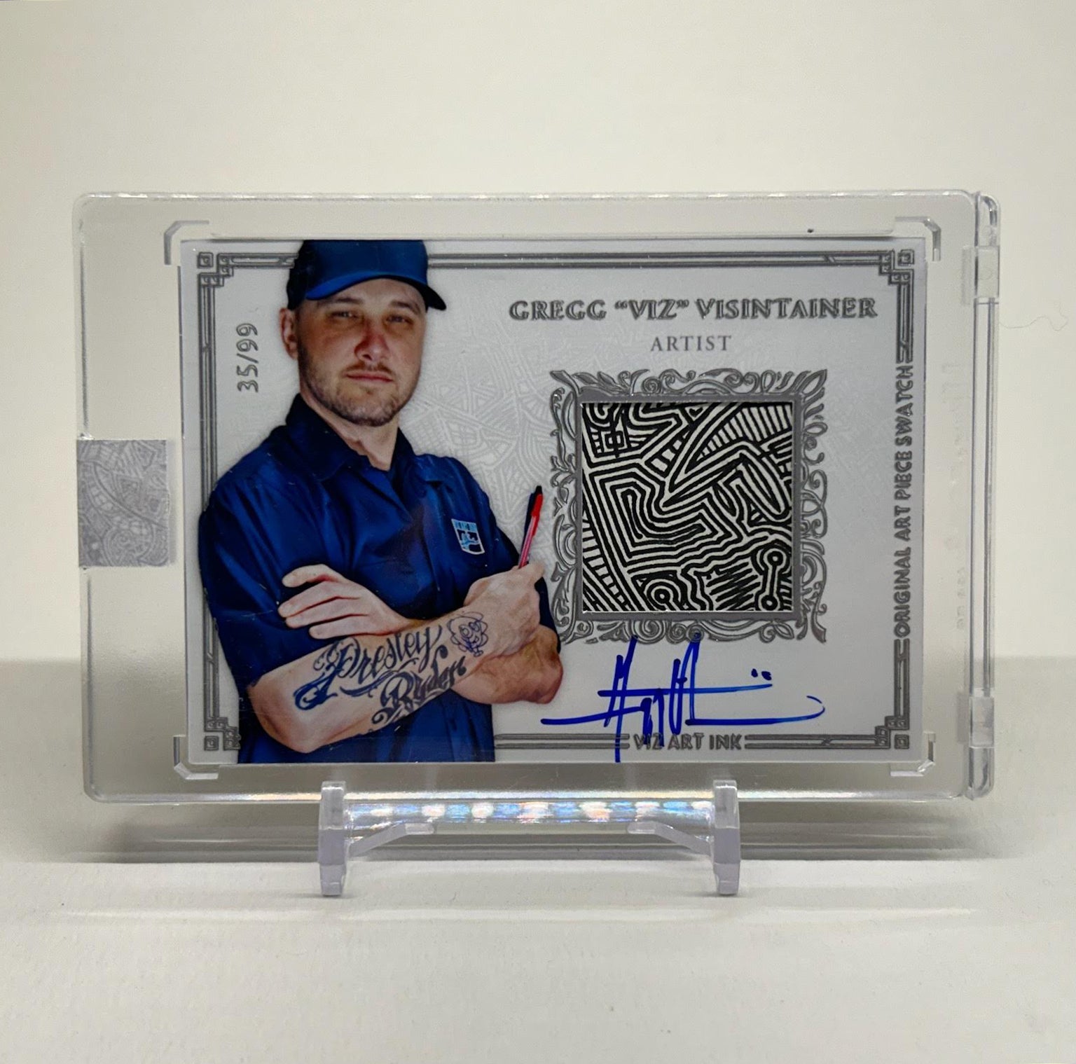 #35/99 Original Relic Artist "A Time of Football" Card