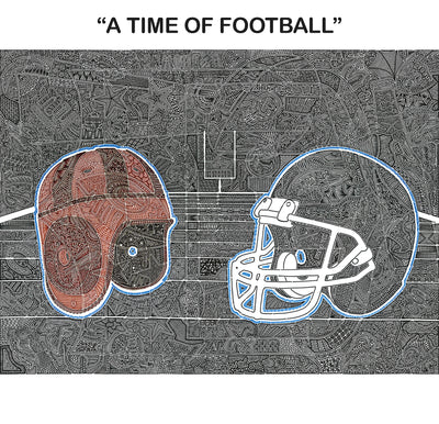 #29/99 Original Relic Artist "A Time of Football" Card
