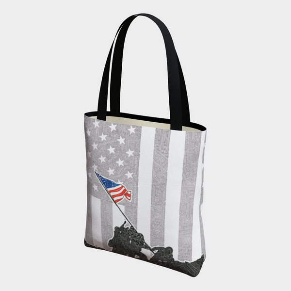 Tote Bag Raising the Flag Viz Art Ink