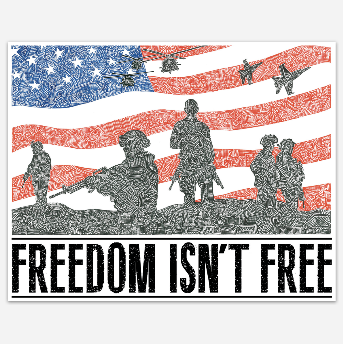 Vinyl Sticker - American Heroes