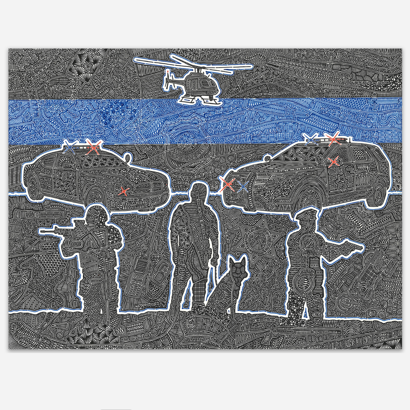 Vinyl Sticker - The Thin Blue Line