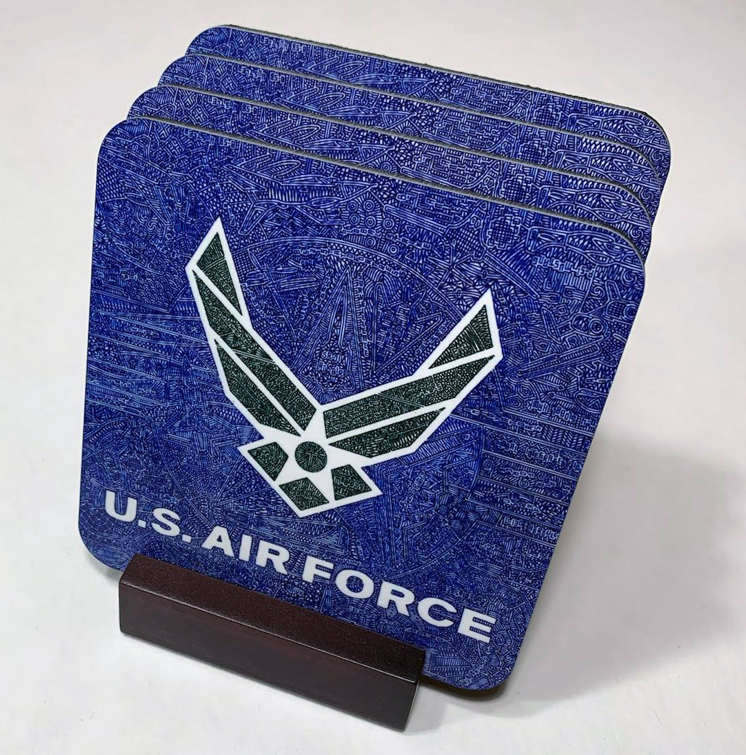 Usaf Coasters Coasters - U.S. Air Force - Viz Art Ink