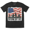 T-Shirt - American Heroes (Navy, Black & Red)-Clothing-Viz Art Ink