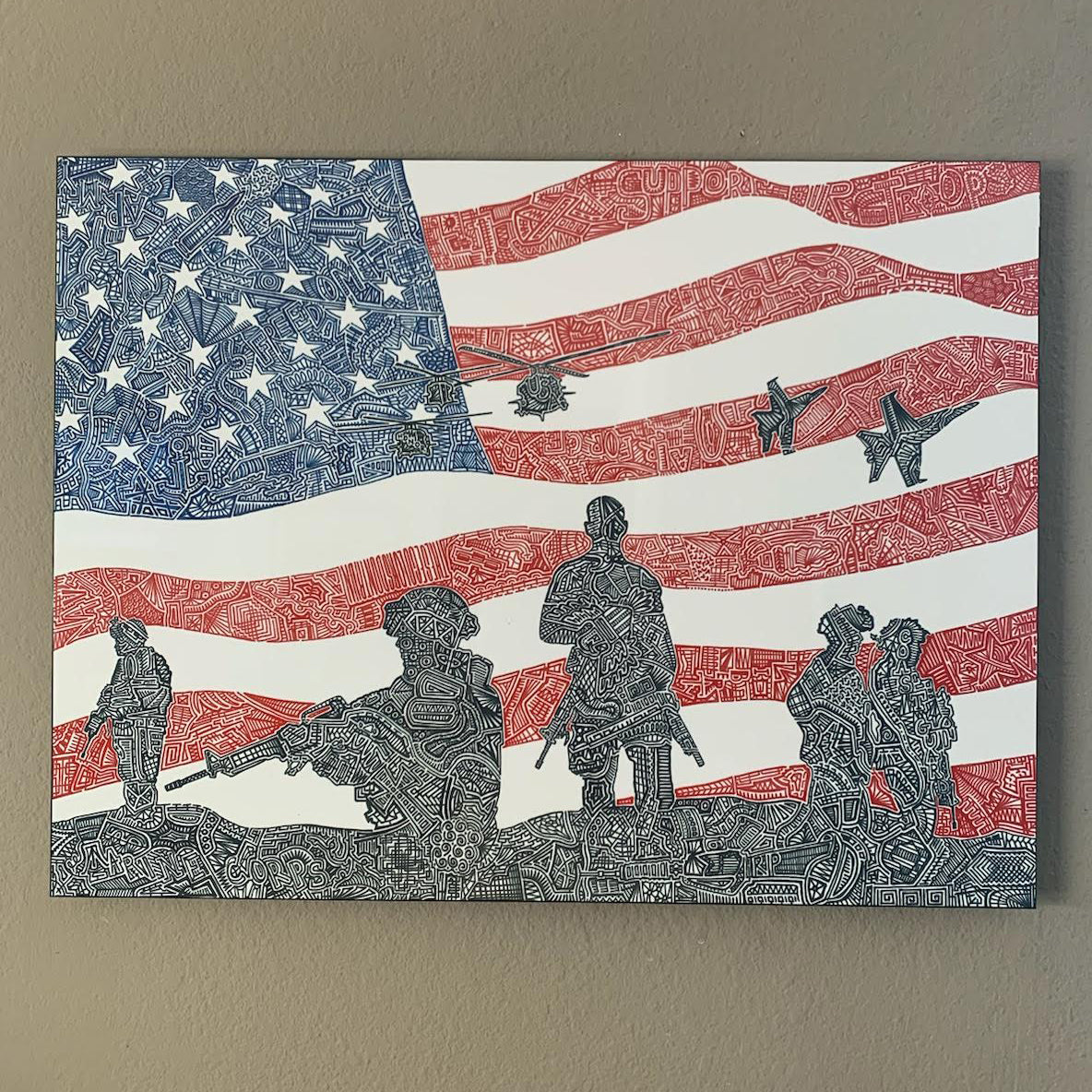 Metal Print - American Heroes