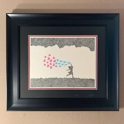 "Butterfly Bubbles" Original