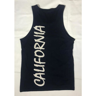 Tank Top - Coastal California (Navy & White)