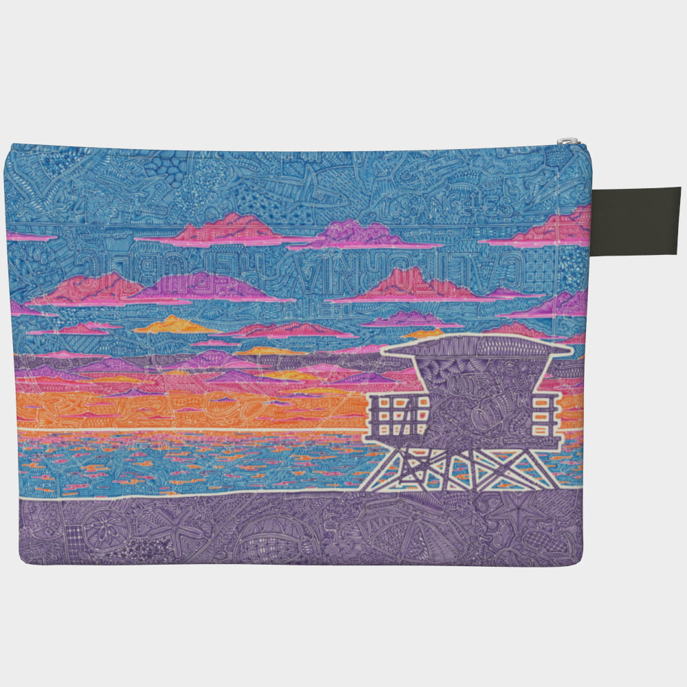 Large Zipper Bag - Coastal California