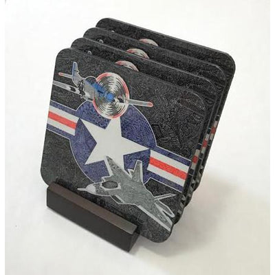 Coasters - Flight of the Fighter-Coasters-Viz Art Ink