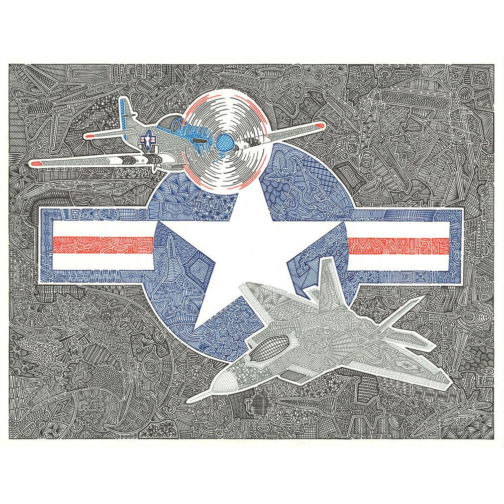 Art Print - Flight of the Fighter-Art Print-Viz Art Ink