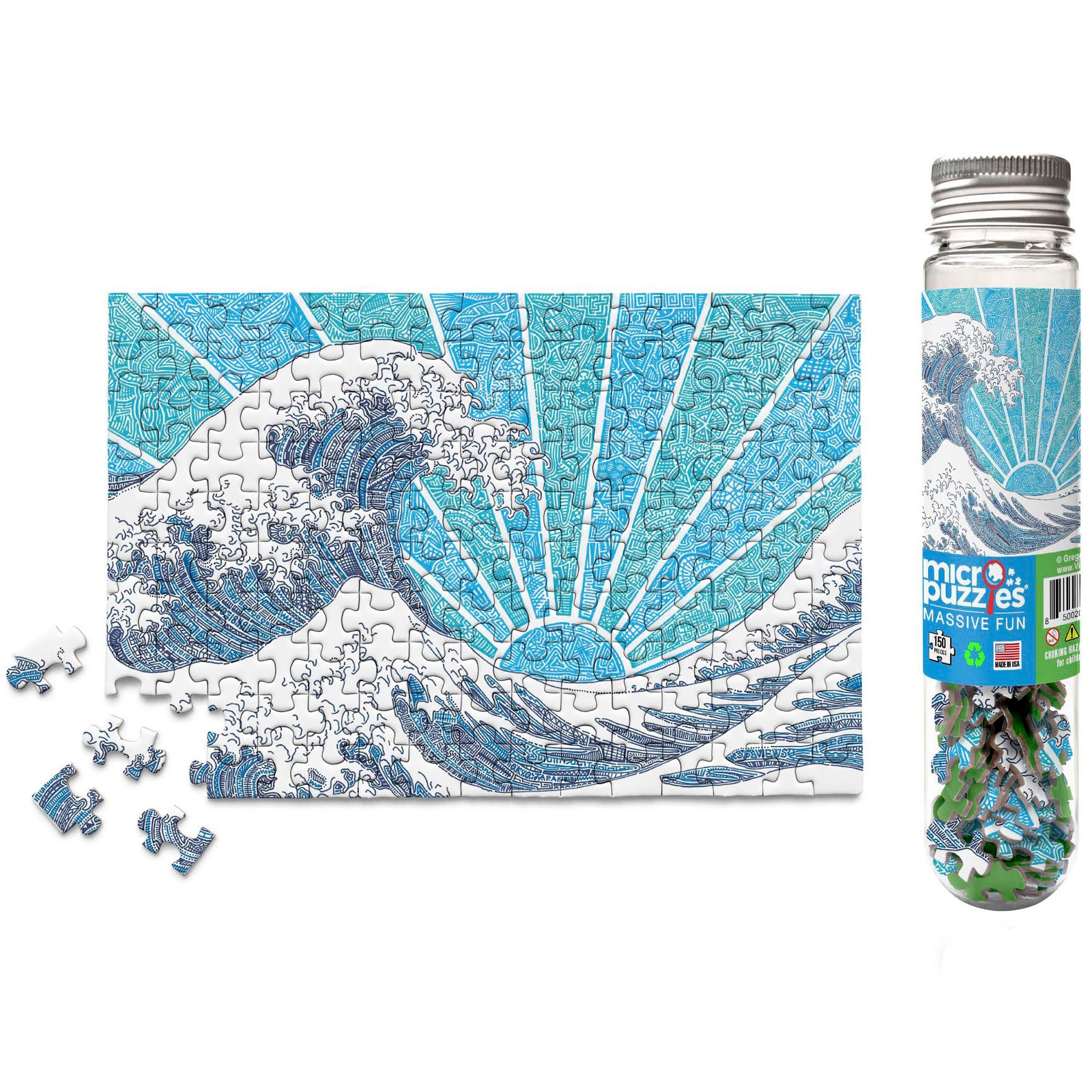 Micro Puzzle - Off California (Blue)