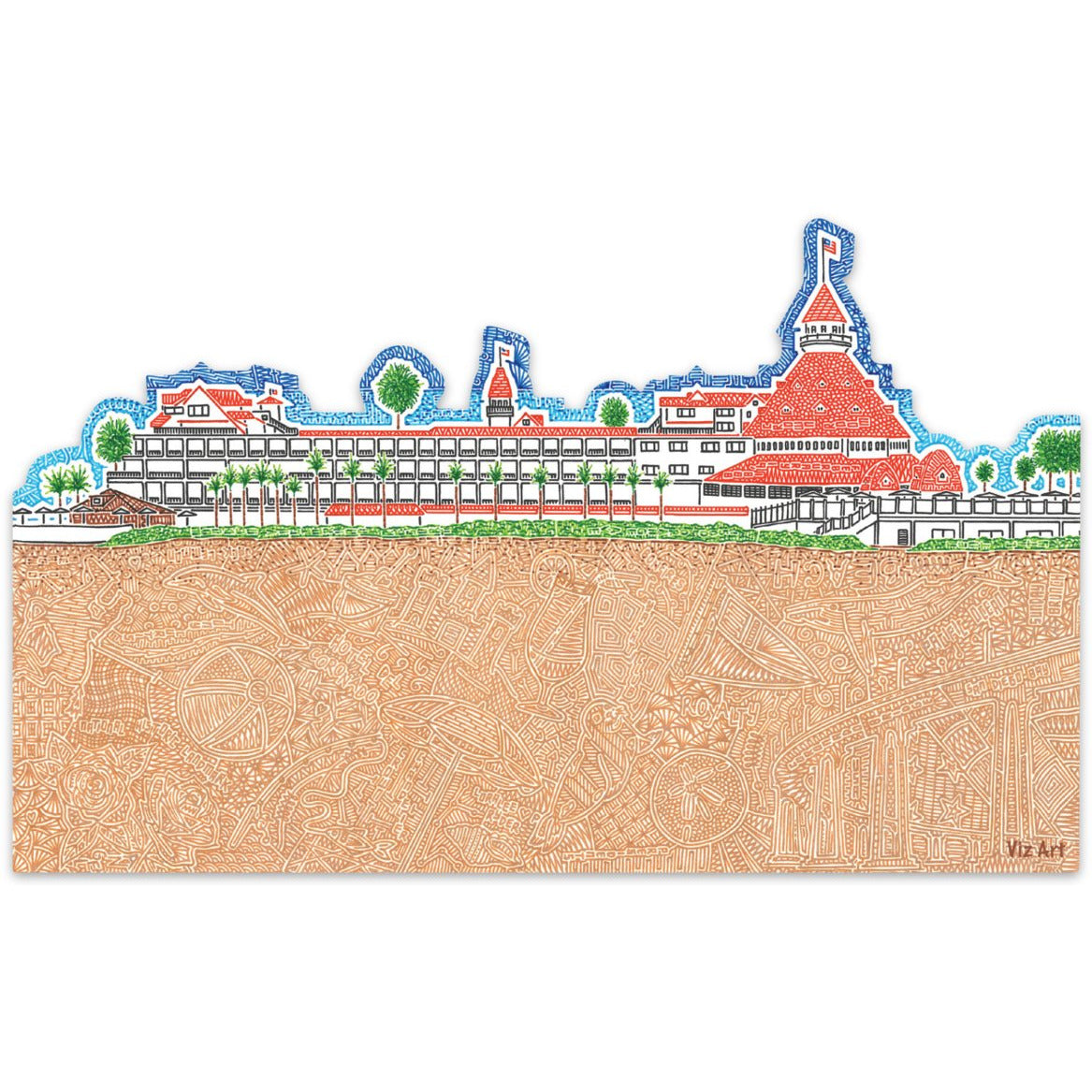 Vinyl Sticker - Hotel Del