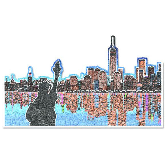 Vinyl Sticker - Light Up New York-Stickers-Viz Art Ink
