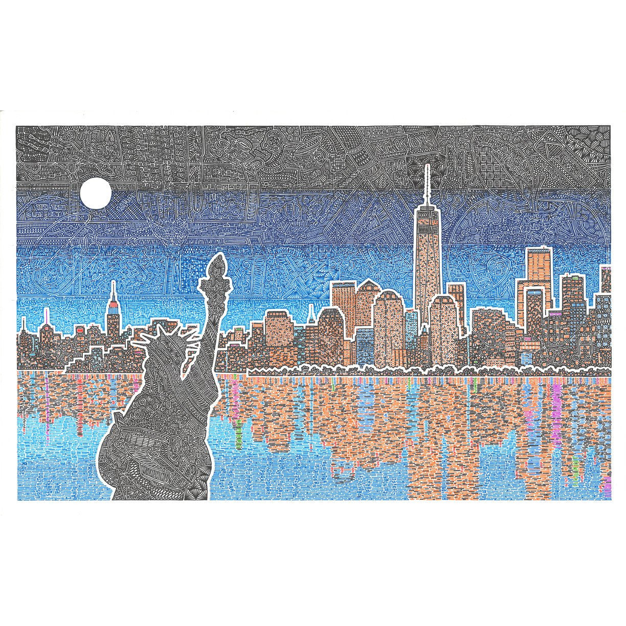 Art Print - Light Up New York-Art Print-Viz Art Ink