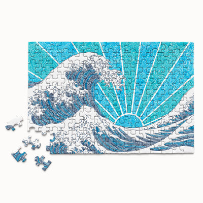 Greeting Card Puzzle - Off California (Blue)