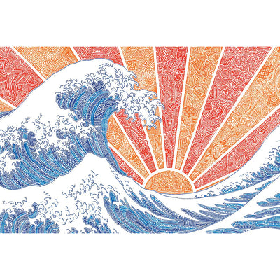 Postcards - Off California (Red/Orange)