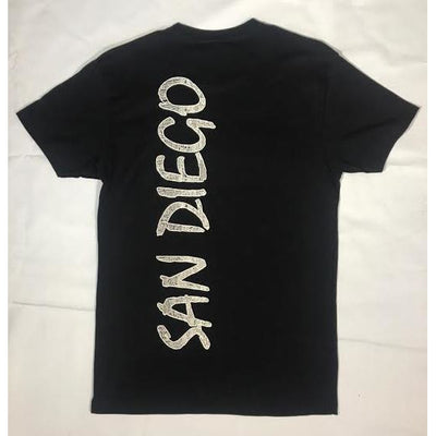 T-Shirt - Reflecting San Diego (Black & White)-Clothing-Viz Art Ink
