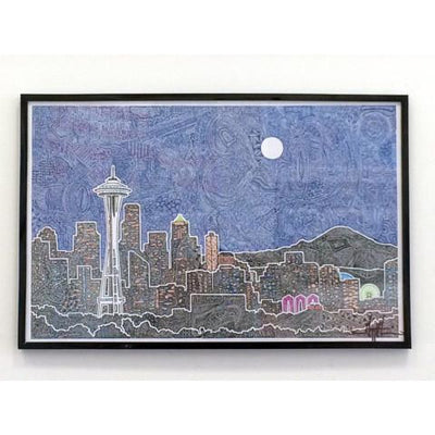 Art Print - Seattle's Night-Art Print-Viz Art Ink