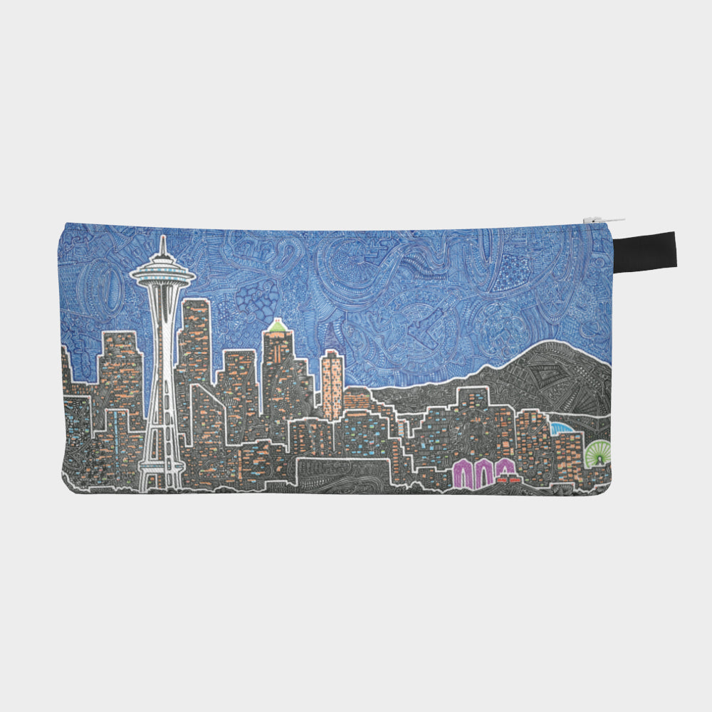 Small Zipper Bag - Seattle's Night