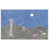 Art Print - Seattle's Night-Art Print-Viz Art Ink