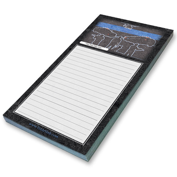 Notepad - The Thin Blue Line-Notepad-Viz Art Ink