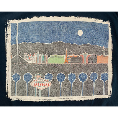 T-Shirt - Vegas (Navy & White)
