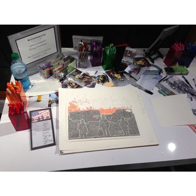 Greeting Card - A Blazing-Greeting Cards-Viz Art Ink