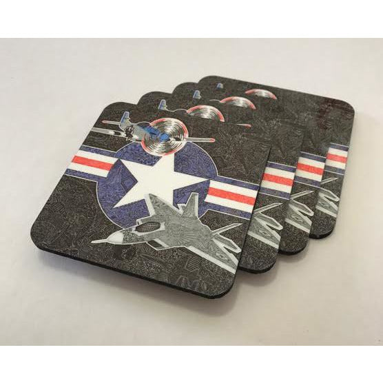 Coasters - Flight of the Fighter-Coasters-Viz Art Ink