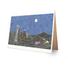 Greeting Card - Seattle's Night-Greeting Cards-Viz Art Ink