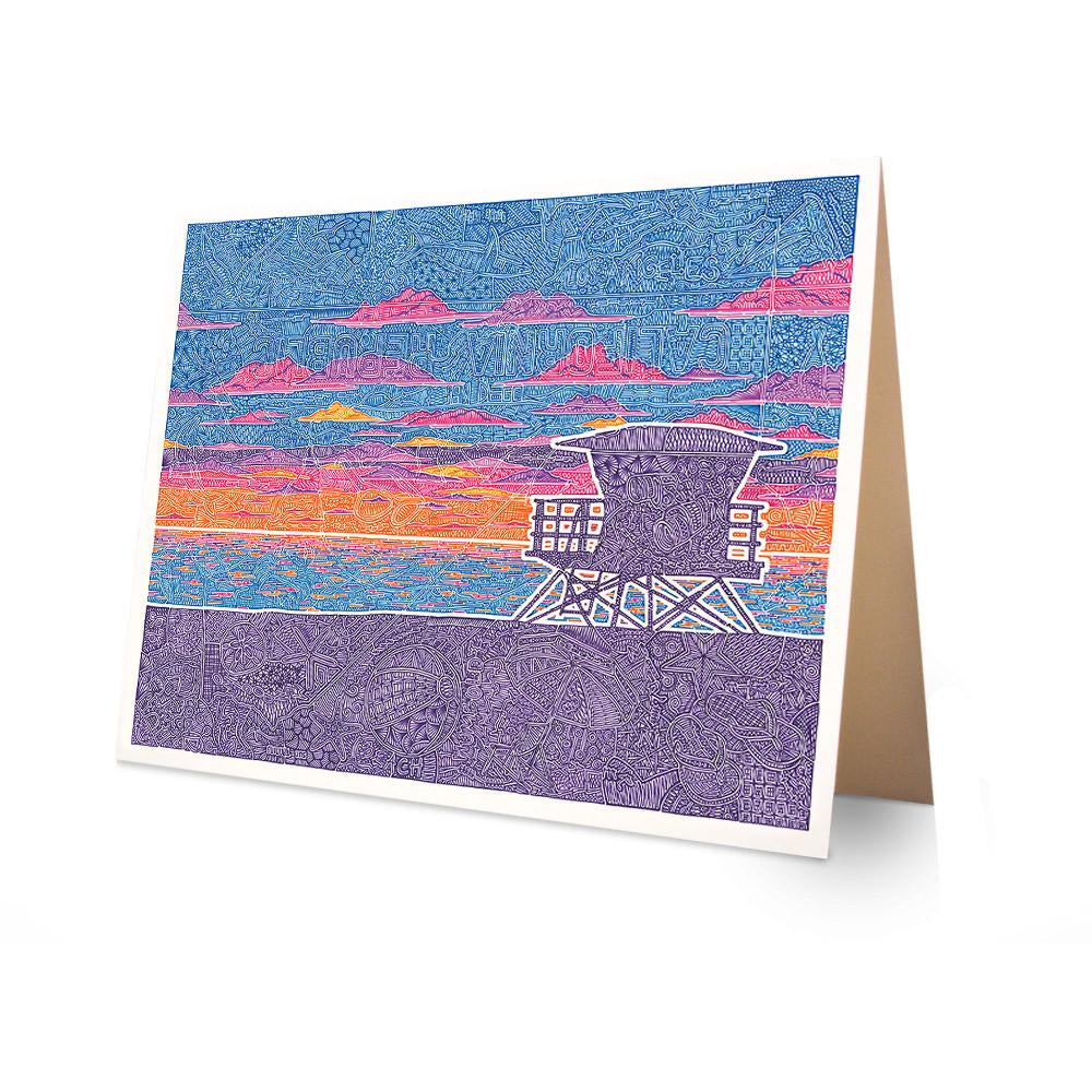 Greeting Card - Coastal California-Greeting Cards-Viz Art Ink