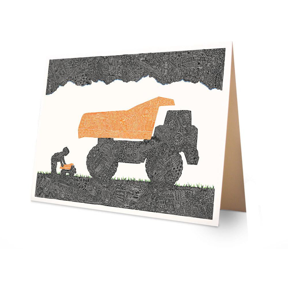 Greeting Card - Keep on Truckin'-Greeting Cards-Viz Art Ink