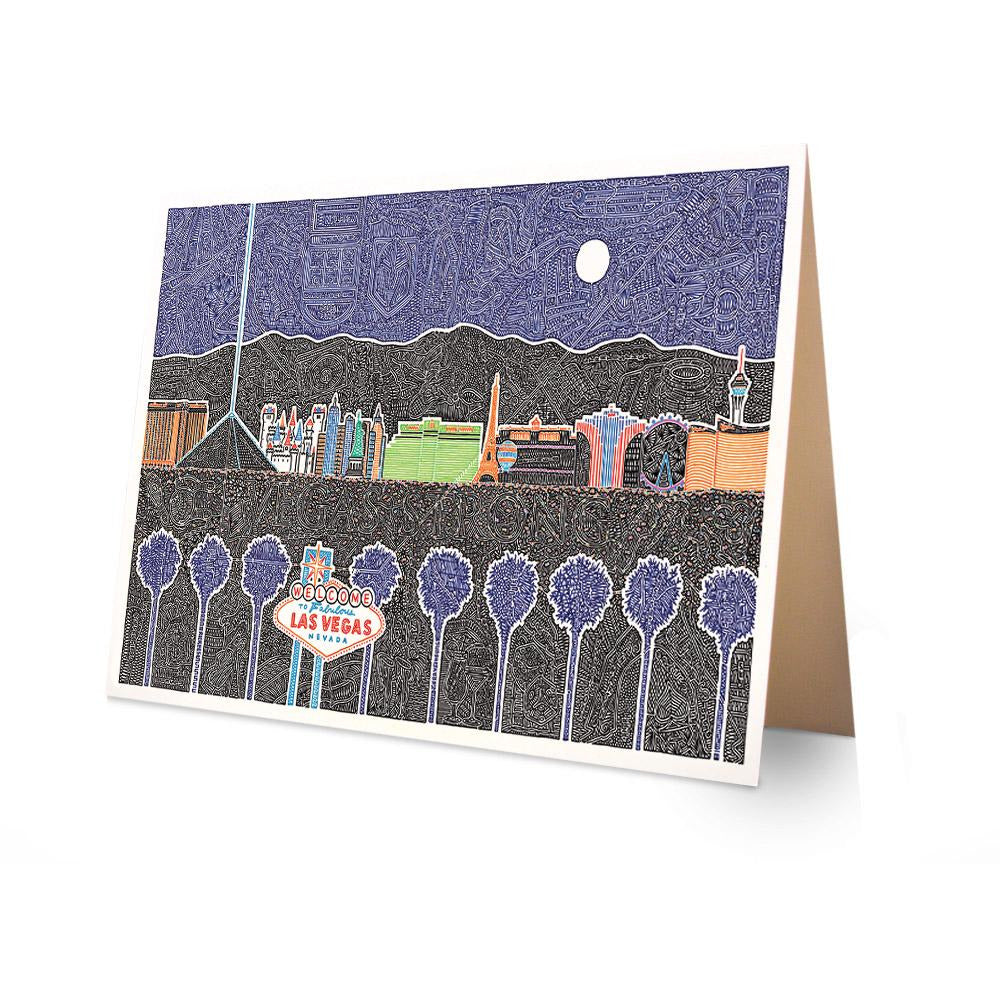 Greeting Card - Vegas-Greeting Cards-Viz Art Ink