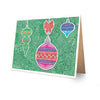 Greeting Card - Christmas Ornaments-Greeting Cards-Viz Art Ink