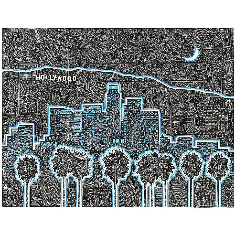 Art Print - Illuminating LA-Art Print-Viz Art Ink