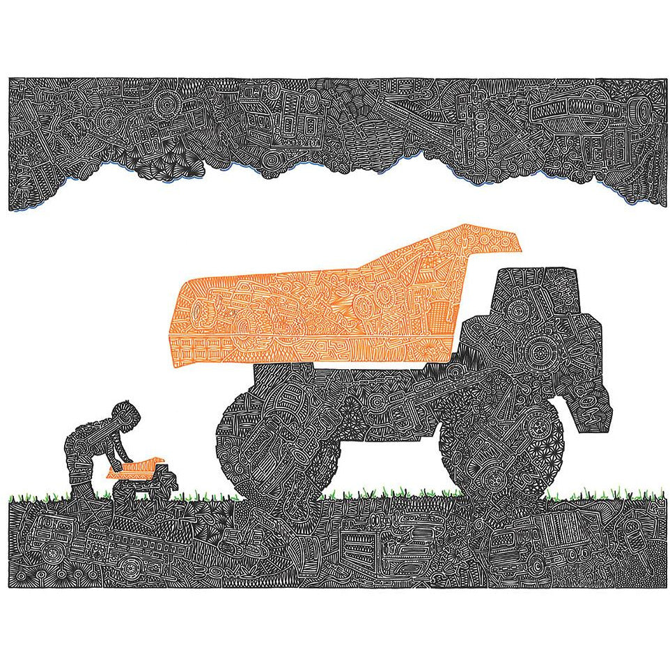 Art Print - Keep on Truckin'-Art Print-Viz Art Ink