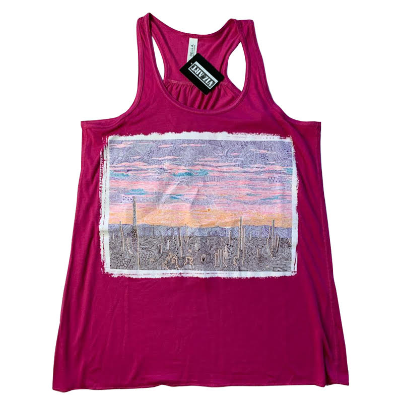 Woman's Racerback - Angelic Arizona (Pink & Black)