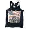 Woman's Racerback - American Heroes (Blue Heather & Black Heather)