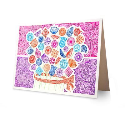 Greeting Card - Angela's Bouquet-Greeting Cards-Viz Art Ink