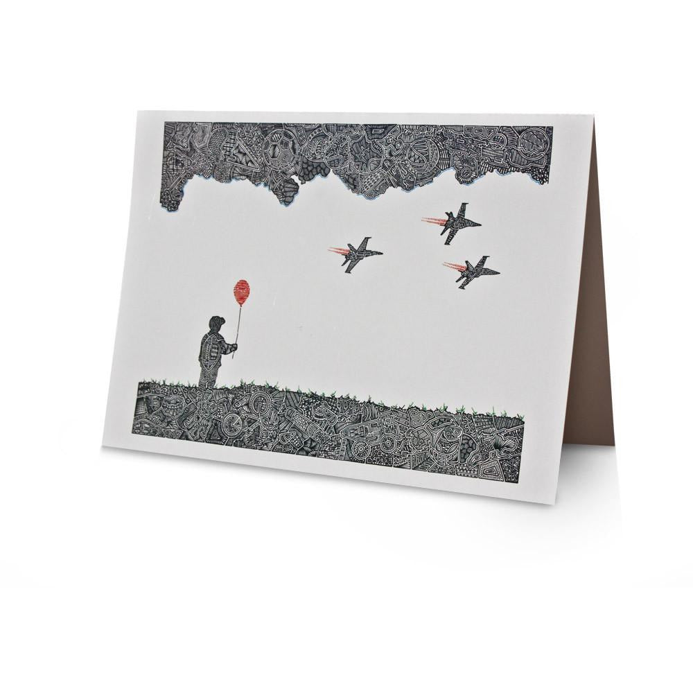 Greeting Card - Childhood Dreams-Greeting Cards-Viz Art Ink