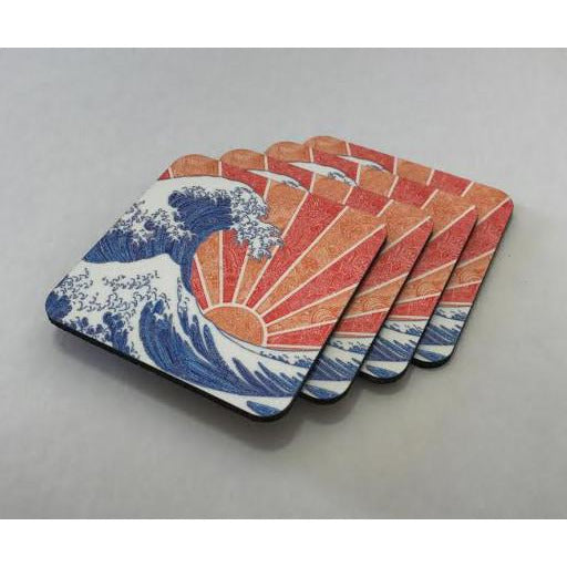 Coasters - Off California (Red/Orange)-Coasters-Viz Art Ink