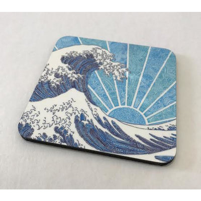 Coasters - Off California (Blue)-Coasters-Viz Art Ink