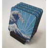 Coasters - Off California (Blue)-Coasters-Viz Art Ink